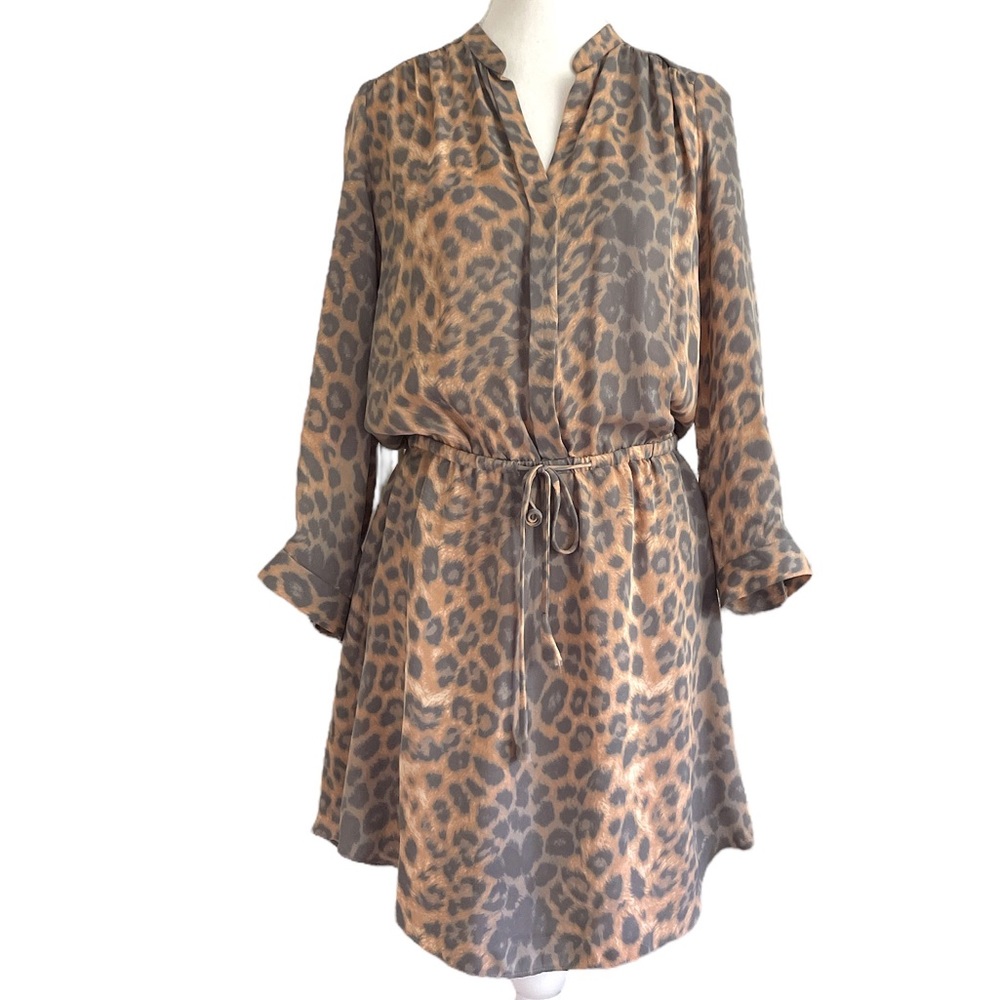 Babaton Leopard Silk Dress